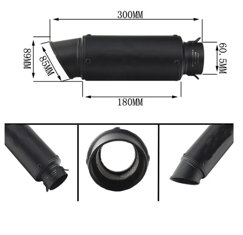 Универсальный 51/61 мм Akrapovic Мотоцикл выхлопная труба с DB killer для s1000rr z1000 CB1000r gsxr650 R1ktm exc k6 k7 ATV