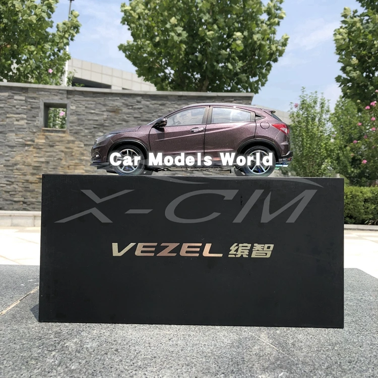 Литая под давлением модель автомобиля для Vezel 1:18(фиолетовый)+ маленький подарок