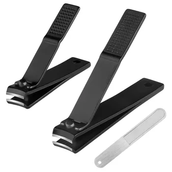 

Black Nail Clipper suit Stainless Steel Deluxe Fingernail Toenail Clipper Cutter Nail Trimmer Toe Nail Clipper Nail Tool#0611