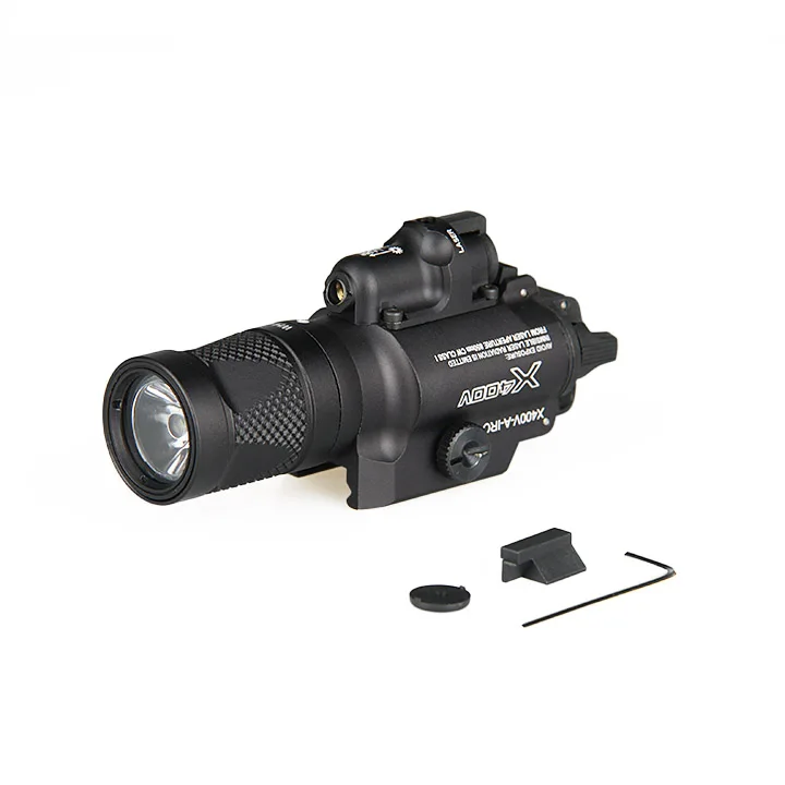 

X400V Flashlight with Red Laser Sight For Handguns Long Guns M1913 Picatinny Rails gz150083