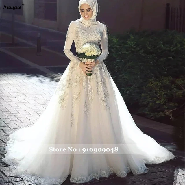 Rsw157 Colorful Green Taffeta Gold Ball Gowns Long Sleeves Muslim Bridal  Pictures Indian Muslim Wedding Dress - Wedding Dresses - AliExpress