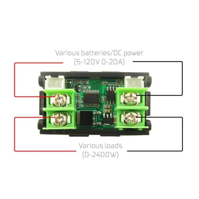 120V 20A DC Цифровой вольтметр Амперметр мощность Емкость температура таймер напряжение измеритель тока Термометр Тестер энергии детектор