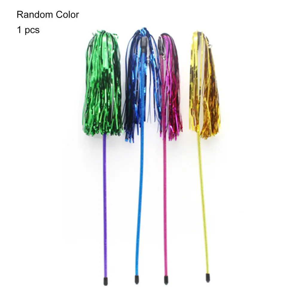 Cute Pet Cats Toy Funny Cat Stick Colorful Cat Wand Stick Rods Pet Interactive Toys for Jumping Train Aid Fun