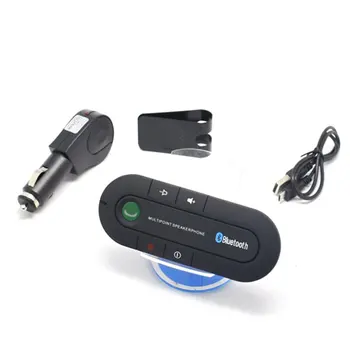 

Multipoint Speakerphone ABS Shell Sun Visor Wireless Handsfree Car Kit MP3 Music Player for IPhone Android 1 Set