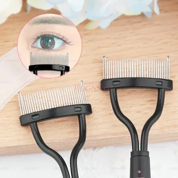 

eyelash comb Foldable portable eyelash comb Comb steel needle eyelash steel comb lash brush comb