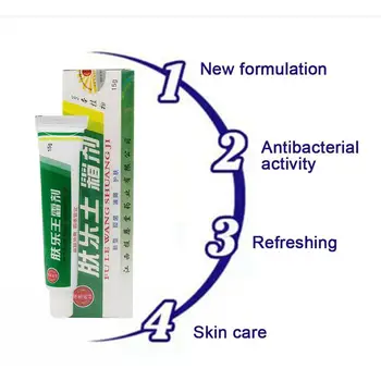 

15g Skin Psoriasis Cream Dermatitis Eczematoid Eczema Ointment Cream Treatment Skin Acne Cream Nourish Anti Care Psoriasis L0V1