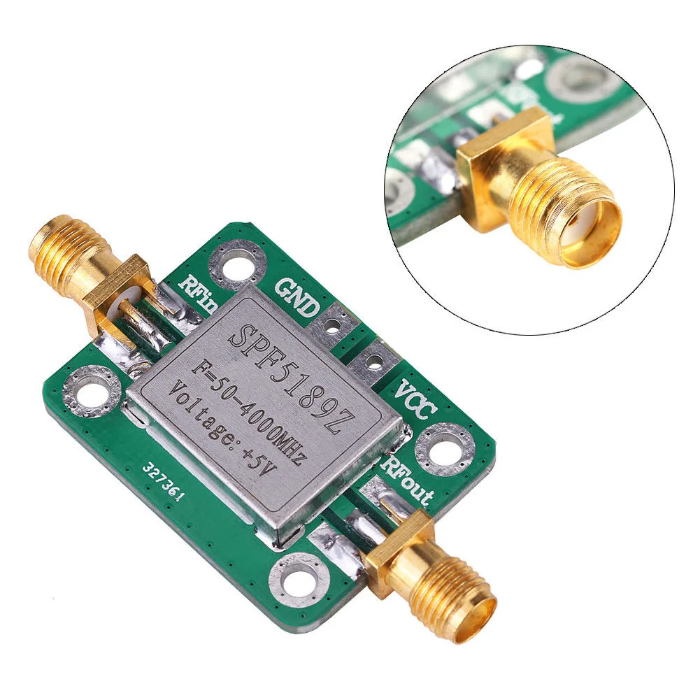 0.1-2000MHz 30dB Low Noise Broadband RF Receiver Amplifier LNA Signal VHF FM