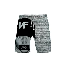 Rapper Nathan John Feuerstein альбом поиск NF 3d печать летние мужские модные трендовые шорты популярные повседневные летние шорты