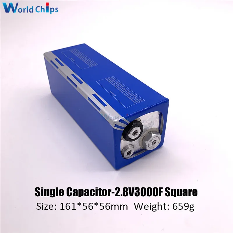 2,8 V 3000F сверх яркий конденсатор низкий ESR высокочастотный супер конденсатор 2.8V3000F для автомобиля Авто Блок питания 161*56*56 мм