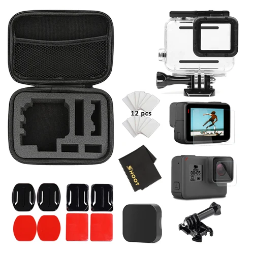 XTK180 Съемка для Gopro аксессуары набор для Gopro hero 7 6 5 черный водонепроницаемый чехол защитная рамка чехол для коллекции для Go pro 7 6 5 Cam - Цвет: XTK180