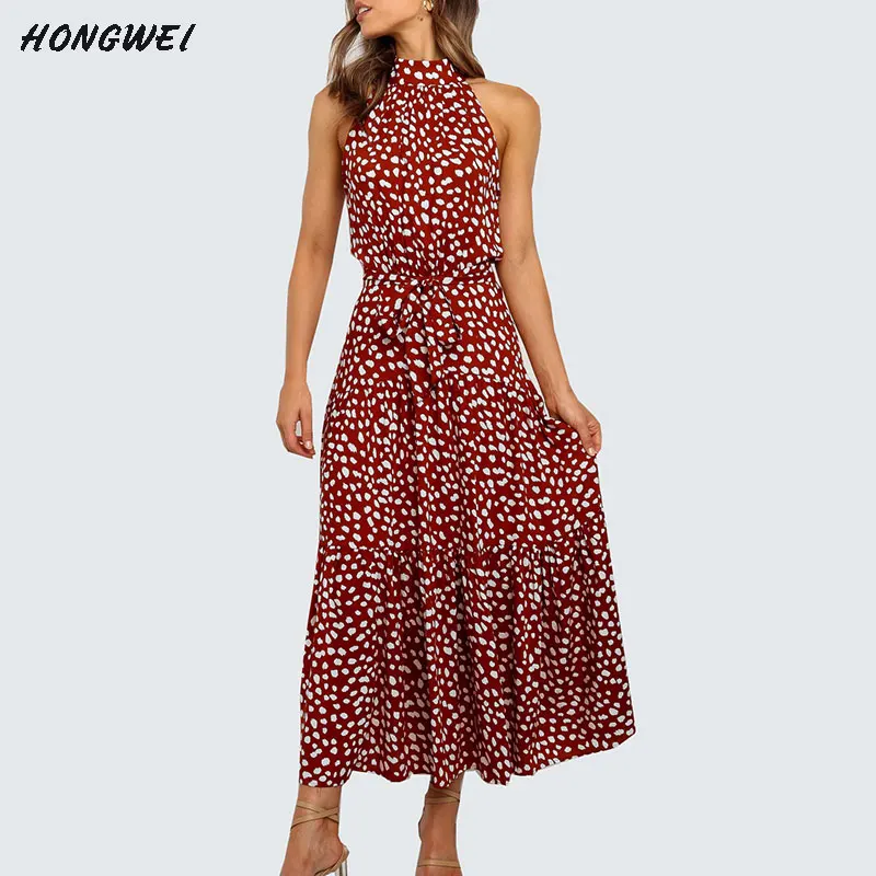 halter sundress maxi