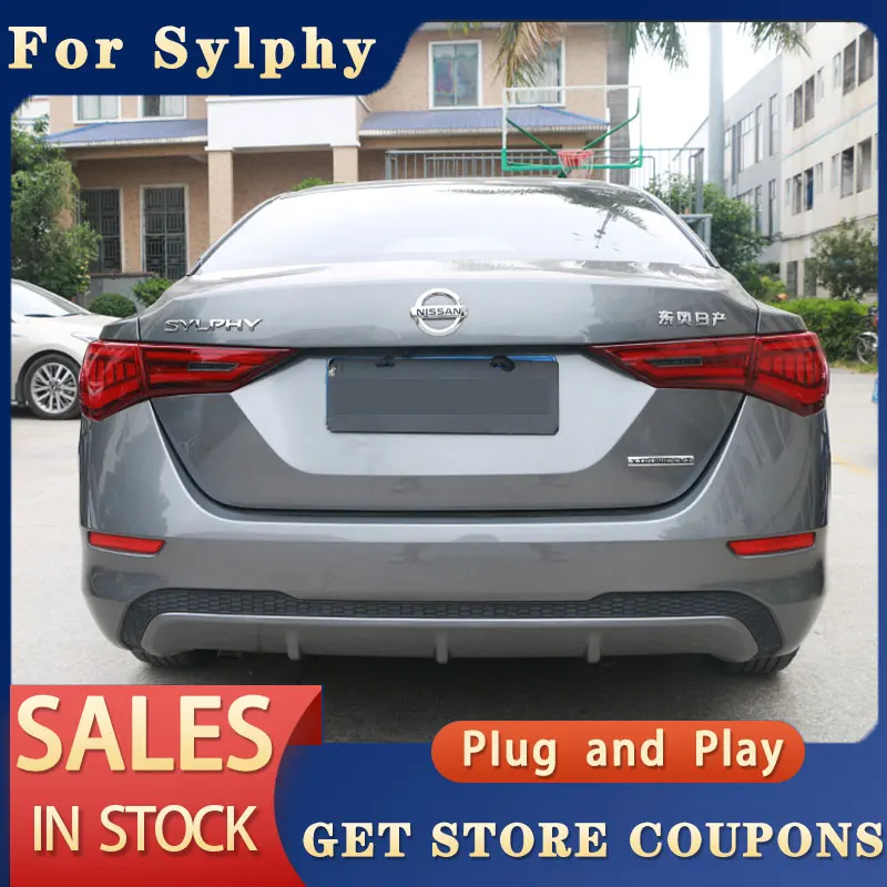 カーLEDテールライトテールライト日産セントラ2020-2022シルドライビングライト + ブレーキ + リバースランプ + ダイナミックウ LEDリアテールライト 日産セントラ 2016 2017 2018 警告ブレーキ