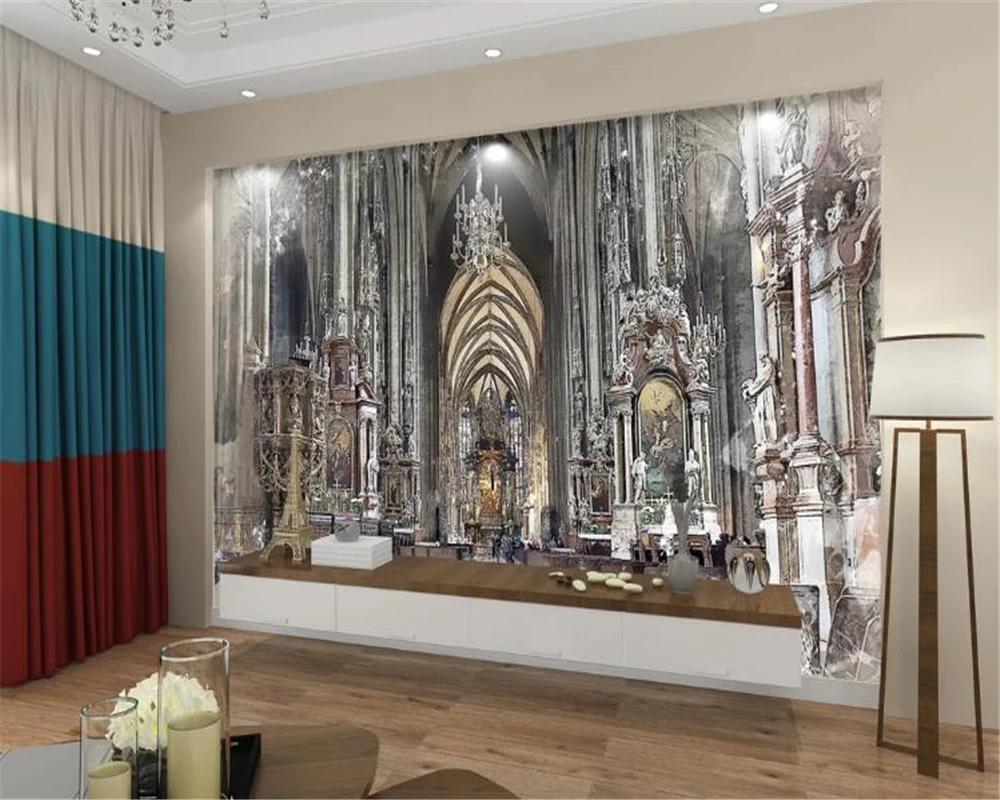 3d обои для спальни современные скандинавские священные церкви пейзажи фоновые HD