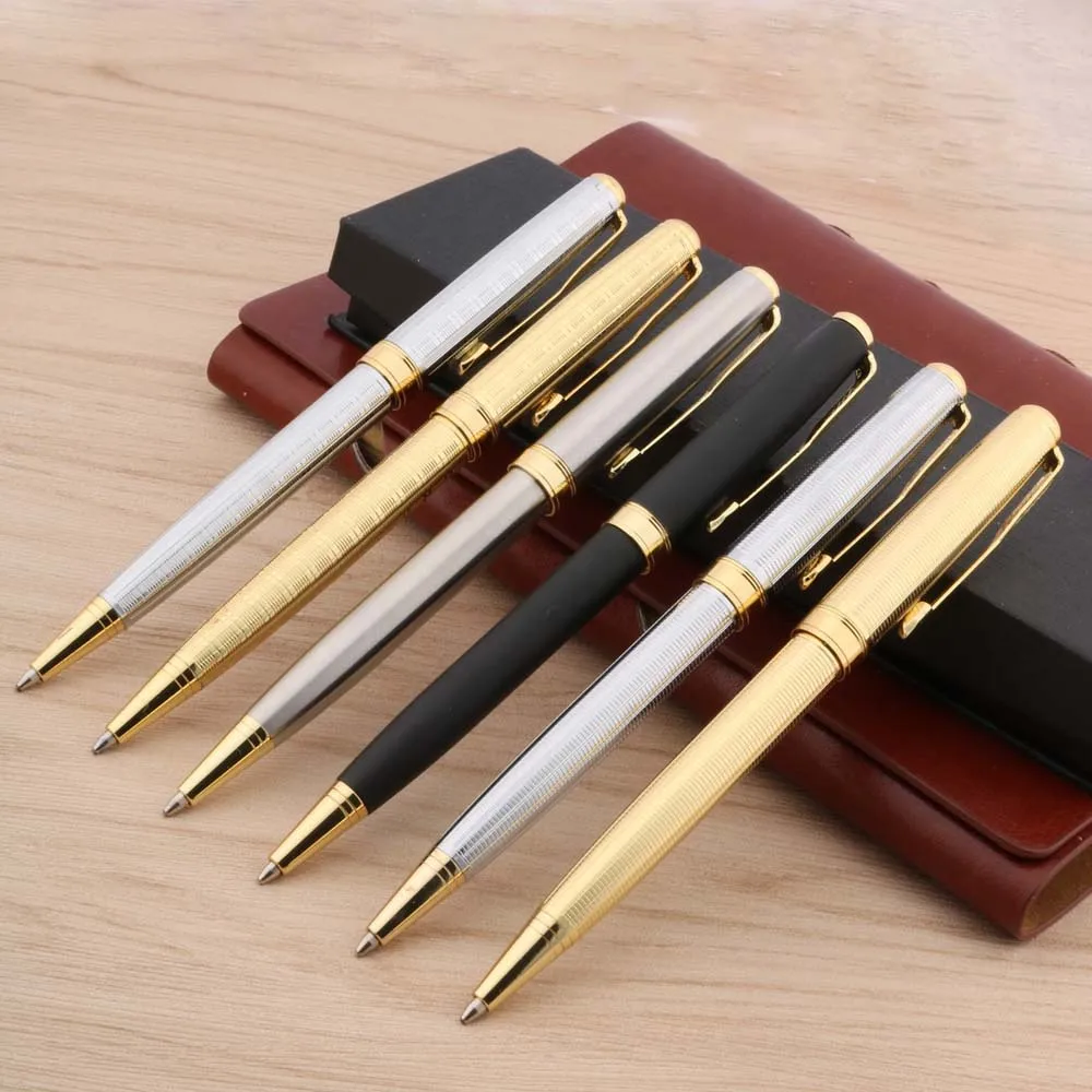 

1PC NER CHOUXIONGLUWEI SILVER GOLDEN color METAL GIFT ballpoint pen