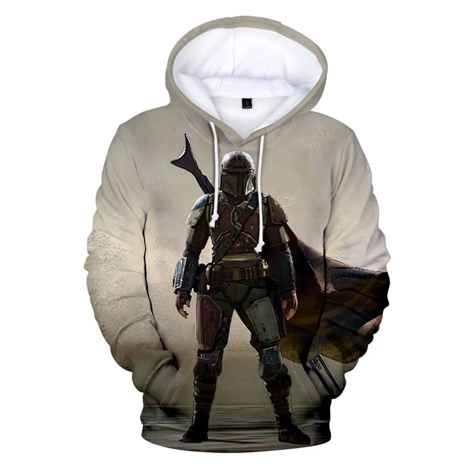 3 To 14 Years Kids Hoodies The Mandalorian Baby Yoda 3D Hoodie Sweatshirt Boys Girls Casual Cartoon Jacket Coat Children Clothes