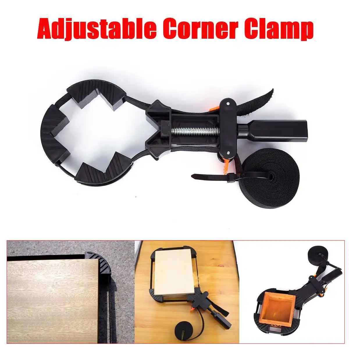 

Multifunction Blet Clamp Strap Corners Clamp Quick Adjustable Photo Frame Woodworking Clamp for Woodworking Photo Frame Tools