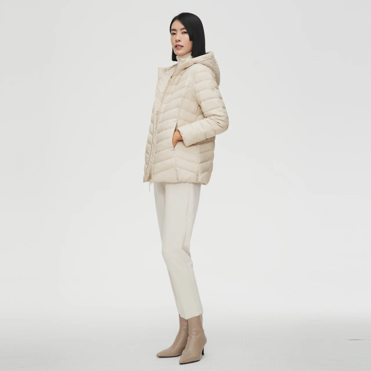 BosidengNewDownJacketWomensWinterMediumandLongThickenedSlim