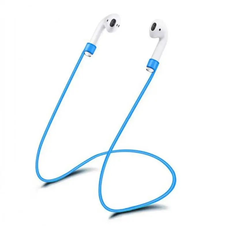 Portable Anti-loss Silicone Earphone Cord Holder 55/70 Cm Cable For Apple Iphone X 8 7 AirPods Wireless Neckband | Электроника