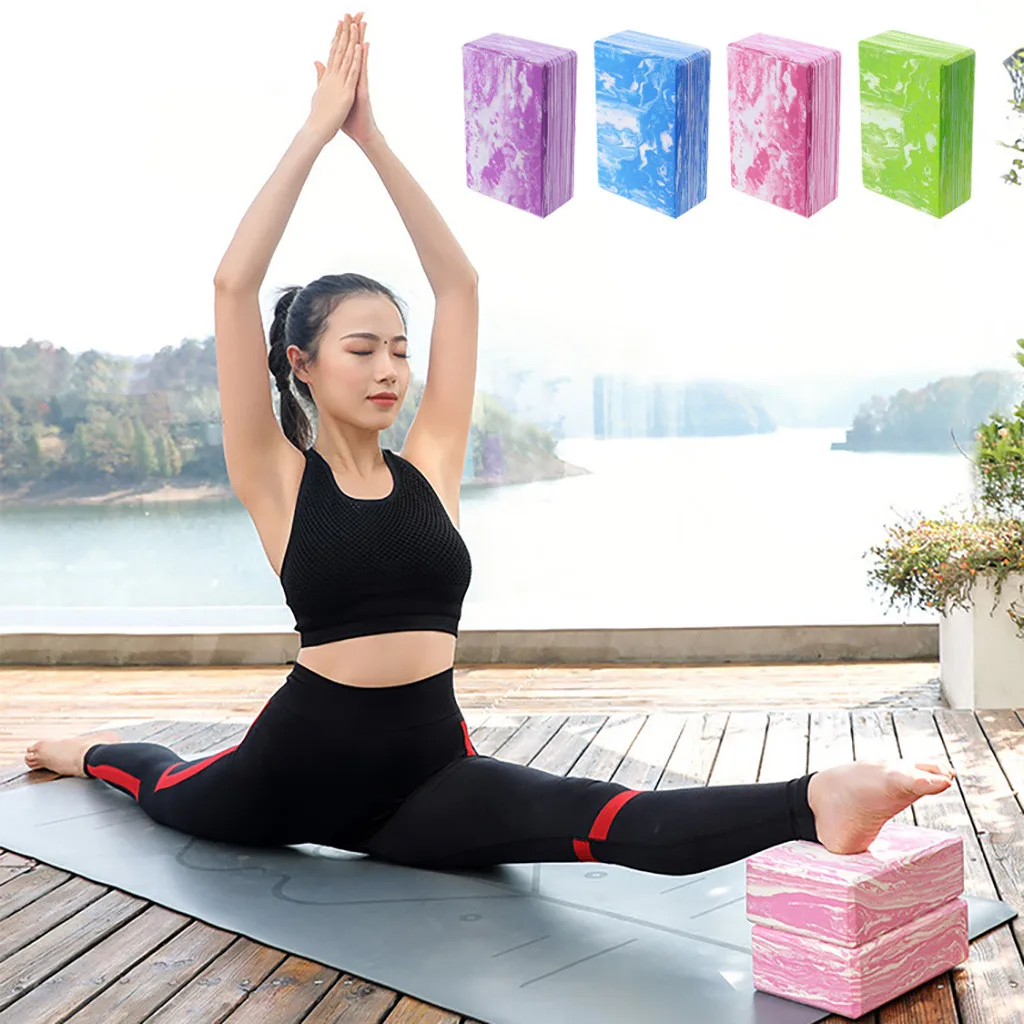 HIINST Camouflage EVA Yoga Blocks High Density Lightweight Versatile Fitness Stretch Gym Fitness Exercise Anti-pressure Brick410