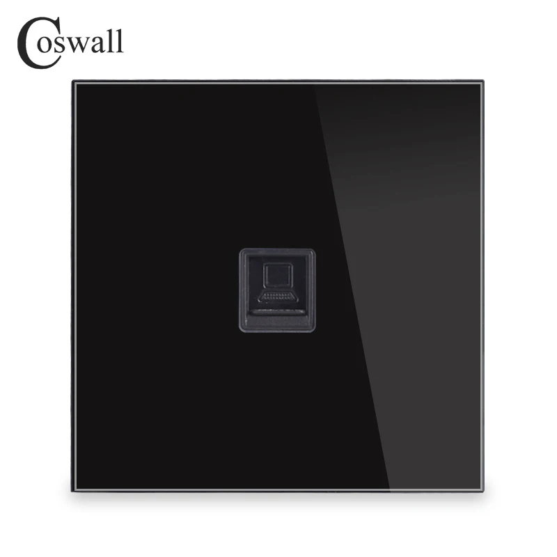 Панель Coswall из закаленного стекла CAT5E 8 ядер RJ45 разъем для подключения к Интернету