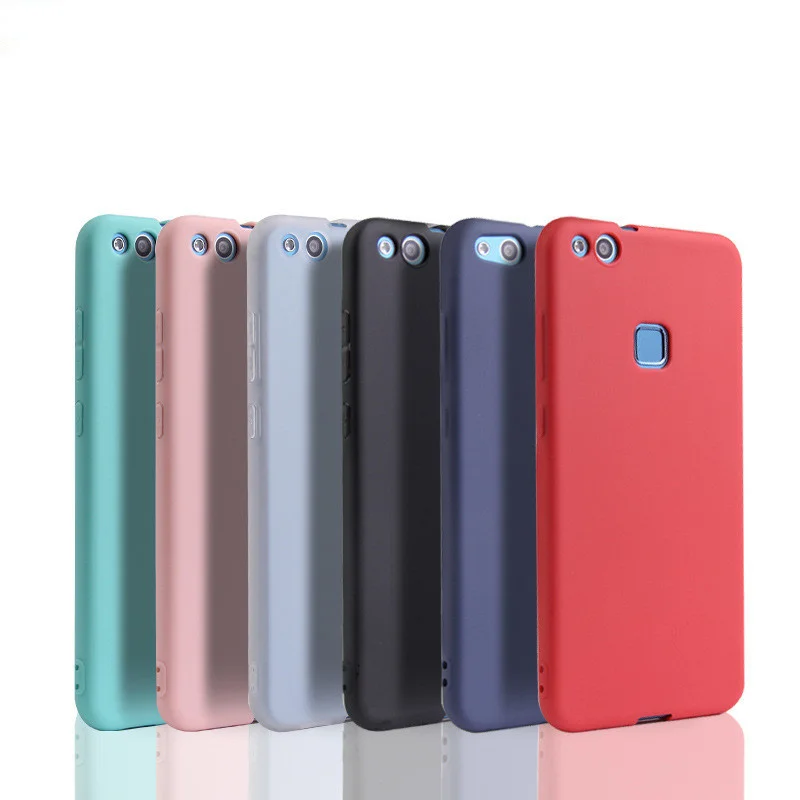 Матовый Силиконовый мягкий чехол из ТПУ для Huawei P8 Lite 2017 P9 P10 P20 P30 lite Pro Honor 7A 8 9 mate 10 20