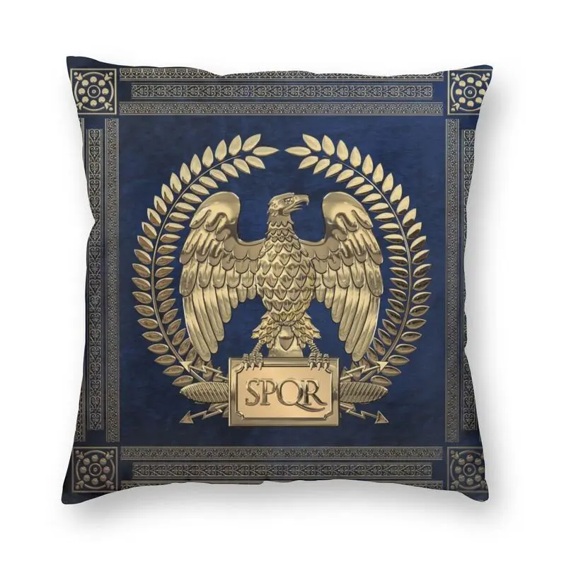 Roman Empire Gold Imperial Eagle Cushion Cover Print Rome SPQR Floor Pillow Case for Living Room Fashion Pillowcase Home Decor | Дом и сад