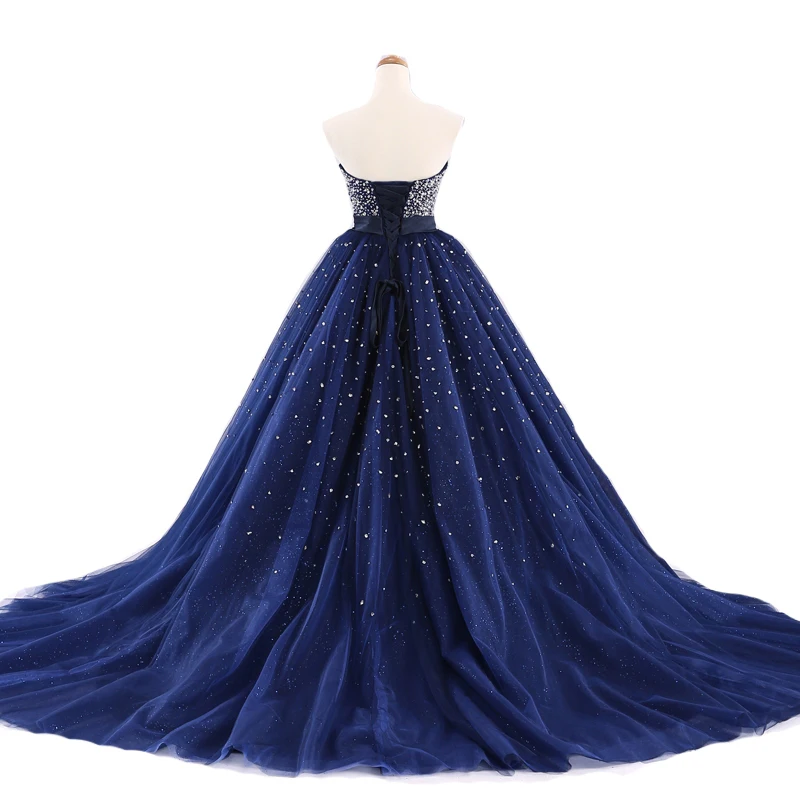 Настоящее фото, без бретелек Quinceanera платья бальное платье с бисером и пайетками, кружевное 16 платья светится в течение 15 лет платья дебютанток
