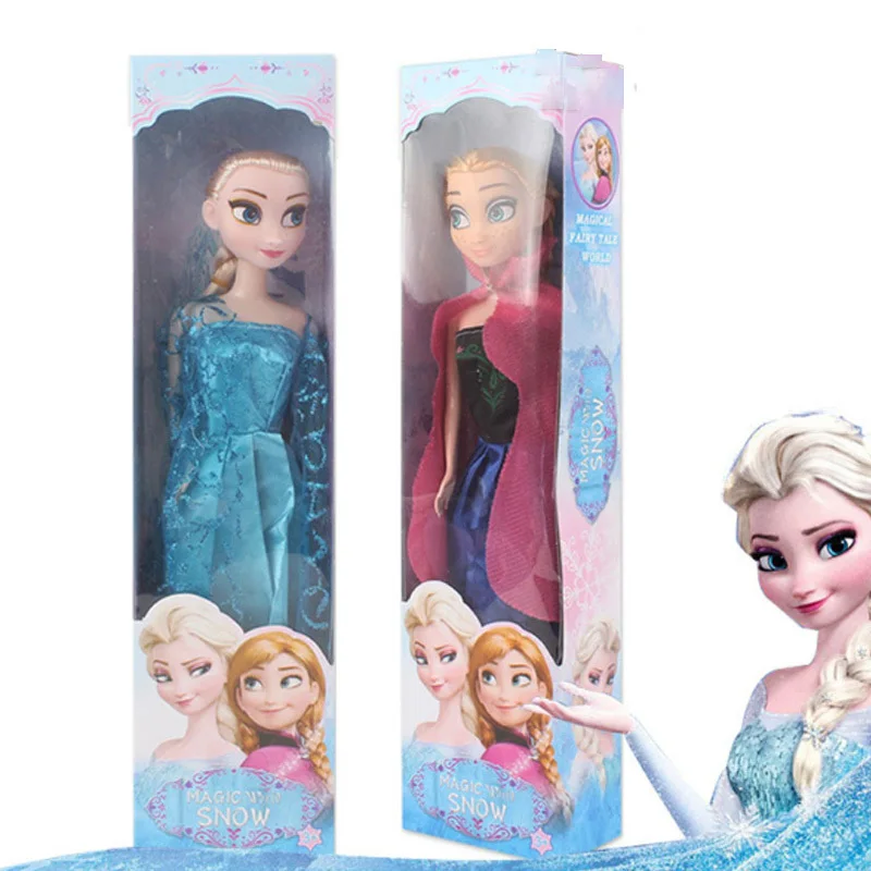 

30cm Original Box High Quality Anna and Elsa Boneca Elsa Doll Fever 2 Princess Clothes for Dolls Figures Girls Toys Children