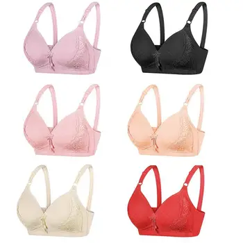 

Fashion Women Bra Breathable Brassiere Underwear Large Casual Ladies Lace Sexy Size Bra Bra For Women Embroidery Bow Underw G9Y4