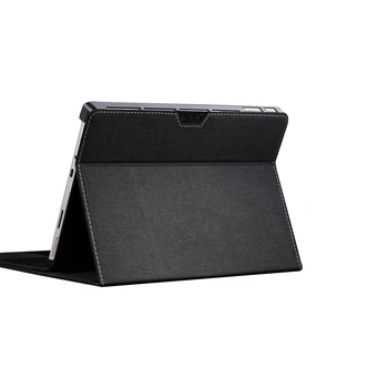 

For Microsoft Surface Pro X 13 Inch Tablet Case Cotton Linen Pattern Flip Stand Tablet Protective Cover For Surface Pro X Coque