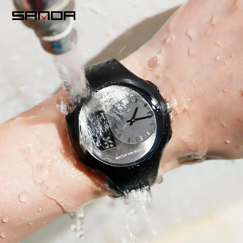 Топ бренд повседневные спортивные часы для мужчин Роскошные военные полимерный ремешок наручные часы Мужские часы Мода Дата/неделя плавать наручные часы