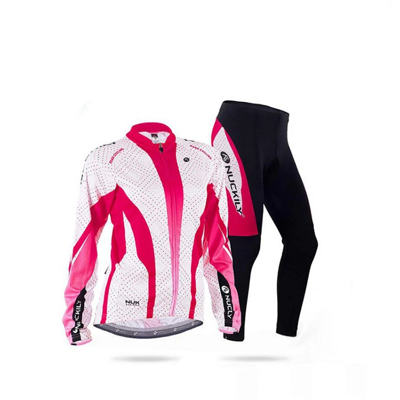 Женский зимний комплект из Джерси для велоспорта, одежда из теплого флиса для шоссейного велосипеда, модная одежда для велоспорта, женское платье, спортивный костюм mallot