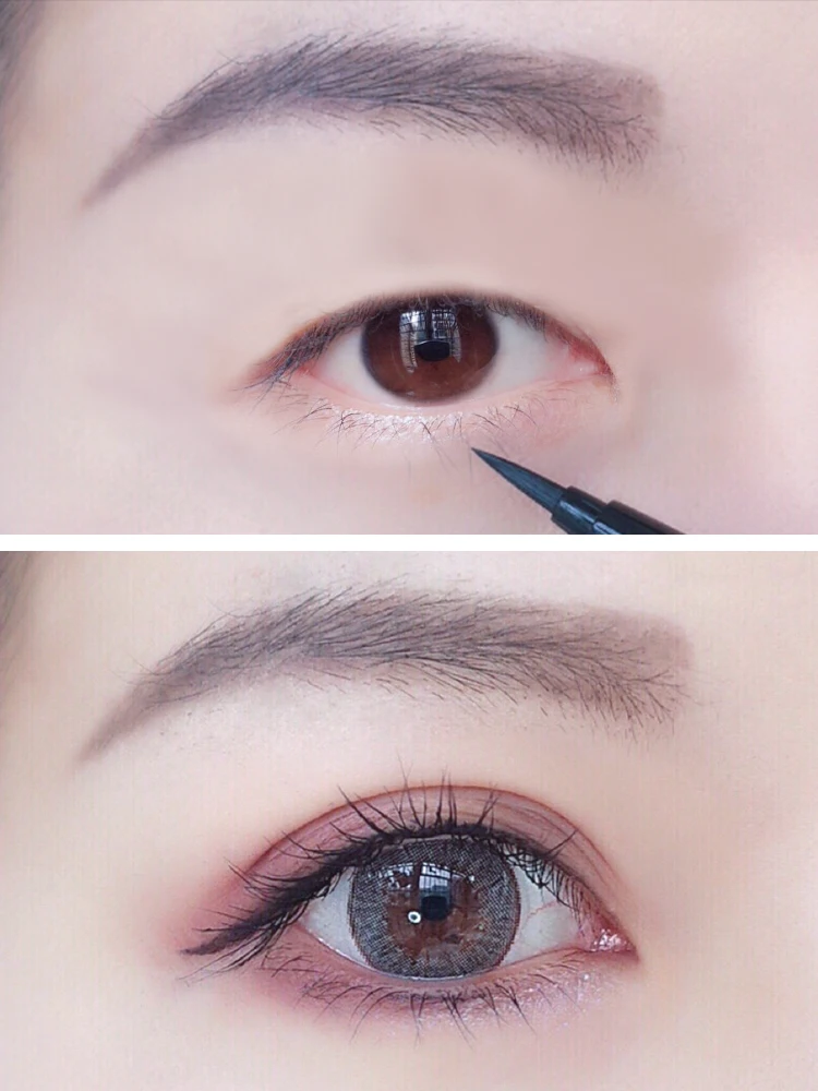 Waterproof Black Liquid Eyeliner Pencil Big Eyes Makeup Long-lasting Eye Liner Pen Make up Smooth Fast Dry Cat Eye Cosmetic Tool