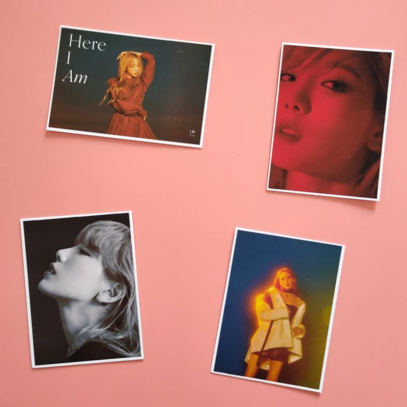 16 шт./компл. KPOP Девушки поколения TAEYEON альбом цель ломо карты K-POP самодельные бумажные фото карты HD фотокарты