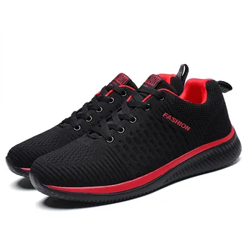 

Comfortable Casual Shoes Men Breathable Walking Shoes Lightweight Sneakers Black Footwear Men Lace Up Running Shoes Men Big Size
