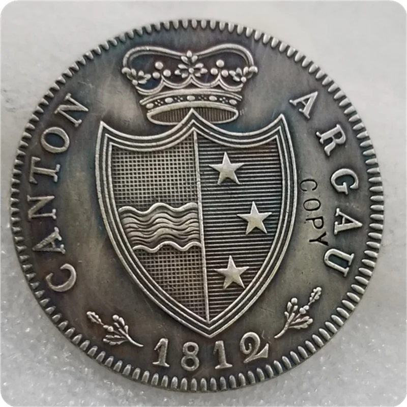 1812 Швейцария Aargau Neutaler Prachtexemplar Серебряная копия монет