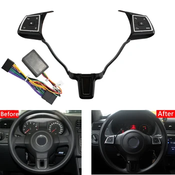 

BINGWFPT Multifunction For V olkswagen Golf P olo Passat Hubs Steering Wheel Button Switch Volume Button Audio Switch Phone