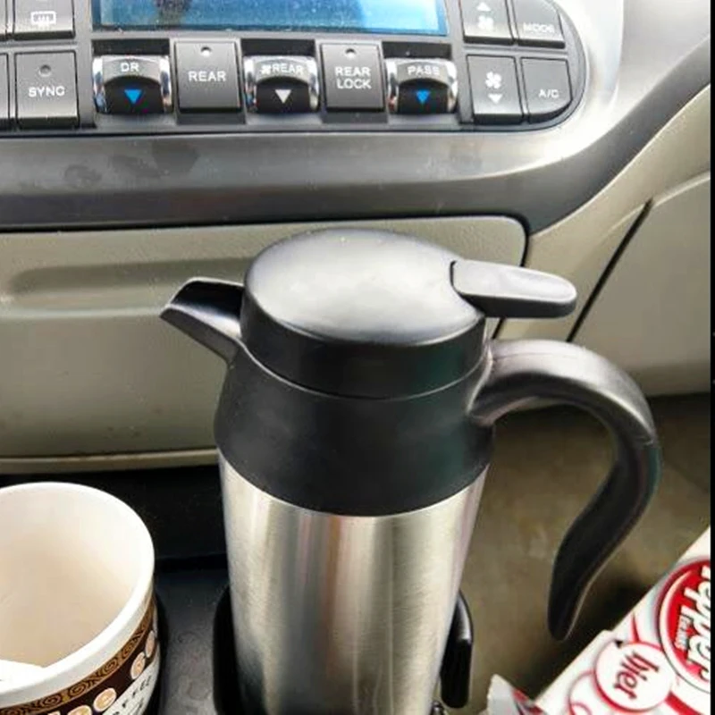 12 V/24 v 750 мл Нержавеющая сталь автомобильное электрическое отопление Питьевая чашка кружка для путешествий, чайник для воды, Чай Кофе молока