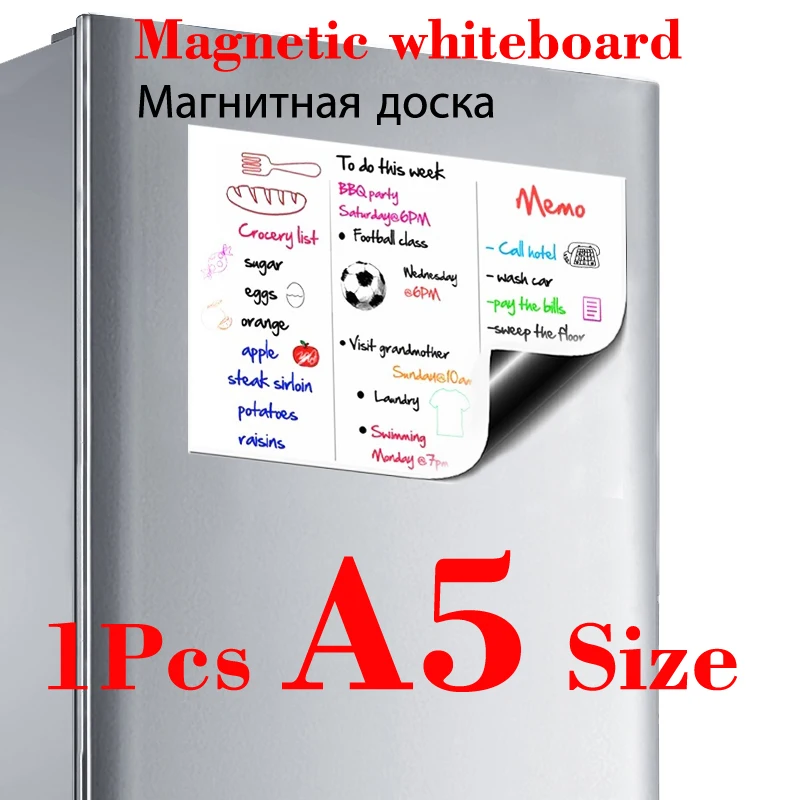 

A5 Size Magnetic Whiteboard Fridge Stickers Magnets Presentation Boards Home Kitchen Office Message Boards Writing White Board