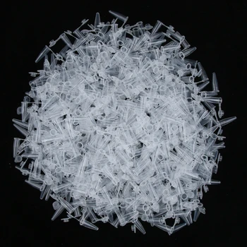 

1000 Pieces 0.2ML Plastic Graduated Microcentrifuge Tubes with Attached Lid Clear