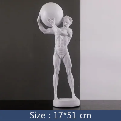 Strongwell Спортивная статуя Геркулес скульптура из смолы ручной работы художественная фотография Реквизит Украшение дома аксессуары подарки на день рождения - Цвет: C