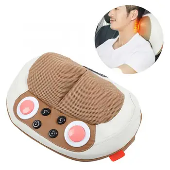 

Massage Electric Stress Pain Relieve Neck Shoulder Pillow Massager US Plug 100-240V
