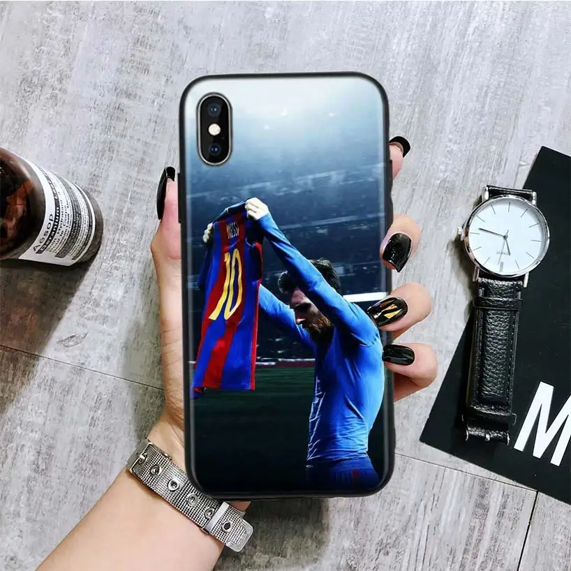 Lionel Messi черный чехол для телефона для Apple IPhone 11 Pro XS MAX XR 7 8 6 6S Plus X 10 Ten 5 5S SE Coque Shell