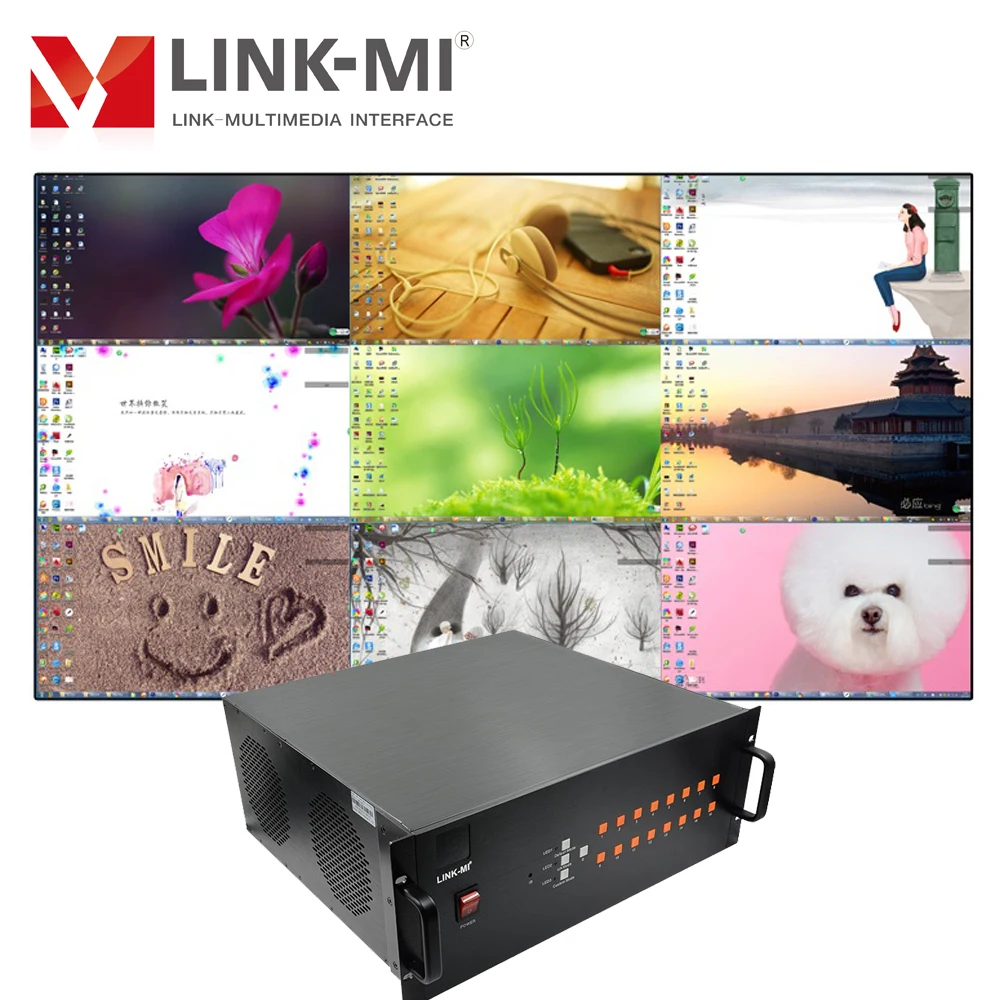 LINK-MI SH91 9x1 HD видео мультиплексор многоцелевой переключатель 9 в 1 HDMI / VGA / BNC входы