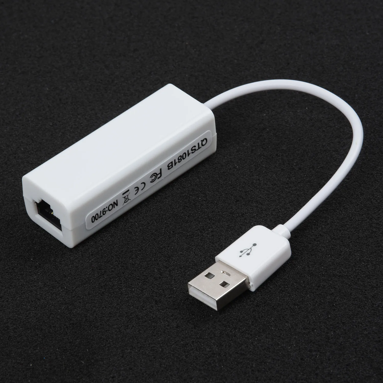 Портативный USB 2,0 в LAN 100 Мбит/с Ethernet RJ45 сетевой адаптер для Windows 10/8/7/Vista/XP