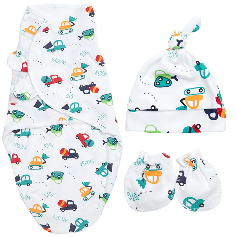 car size s 3 шт./партия, дропшиппинг, пеленка одеяла для младенцев, пеленка одеяла, конверт для новорожденных, марлевый подгузник, милый спальный мешок, аксессуары для коляски - Цвет: car size s