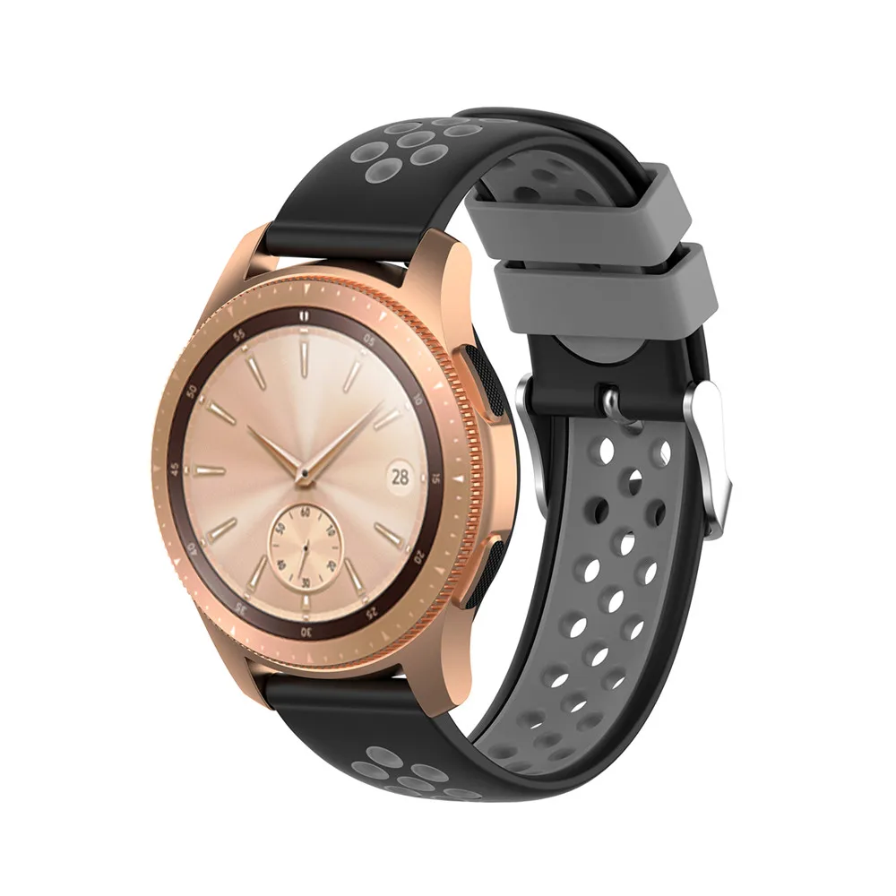 Силиконовый ремешок 20 мм для Garmin VIVOMOVE 3/HR Sport для samsung Galaxy Watch 42 мм R815 для Timex Weekender/Expedition