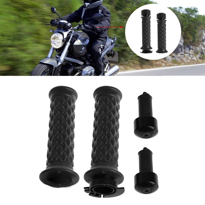 1 комплект 7/" мотоциклетная рукоятка Руль конец для Кафе Racer Bobber Clubman на заказ