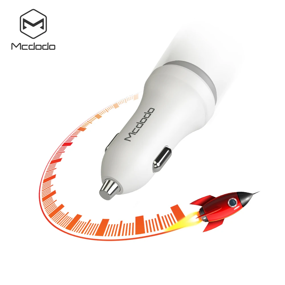 MCDODO автомобильное USB зарядное устройство Quick QC 3 0 для мобильного телефона 2 порта