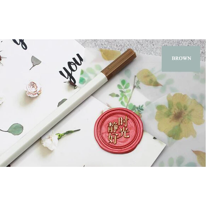 Coffee Pen 1 шт. цветная ручка для восковой печати, штамп, маркер, ручка для украшения восковой печати, металлический золотой цвет, ручка, металлическая Трассировка, ручка, 11 цветов - Цвет: Coffee Pen